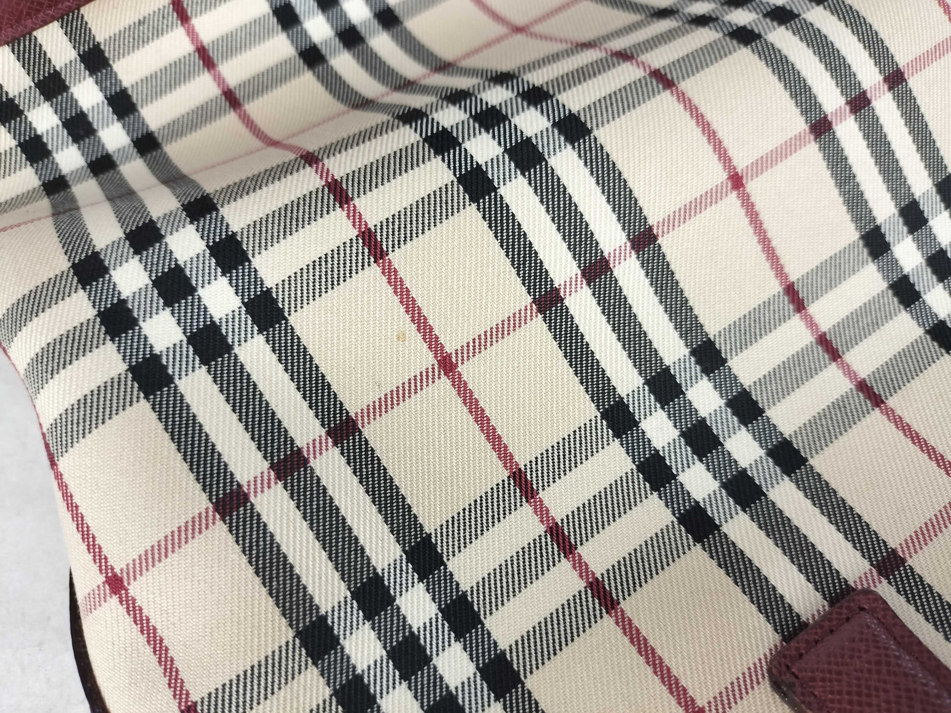 BURBERRY Tote Bag / Nova Check / Nylon Canvas / Beige Tote Bag