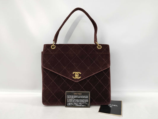 CHANEL CHANEL Matelasse Handbag Corduroy Handbag