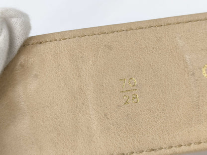 CHANEL CHANEL Belt 70/28 Gold Beige Belt
