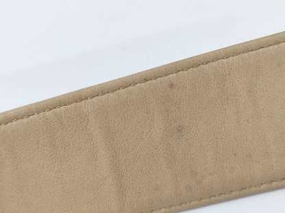CHANEL CHANEL Belt 70/28 Gold Beige Belt