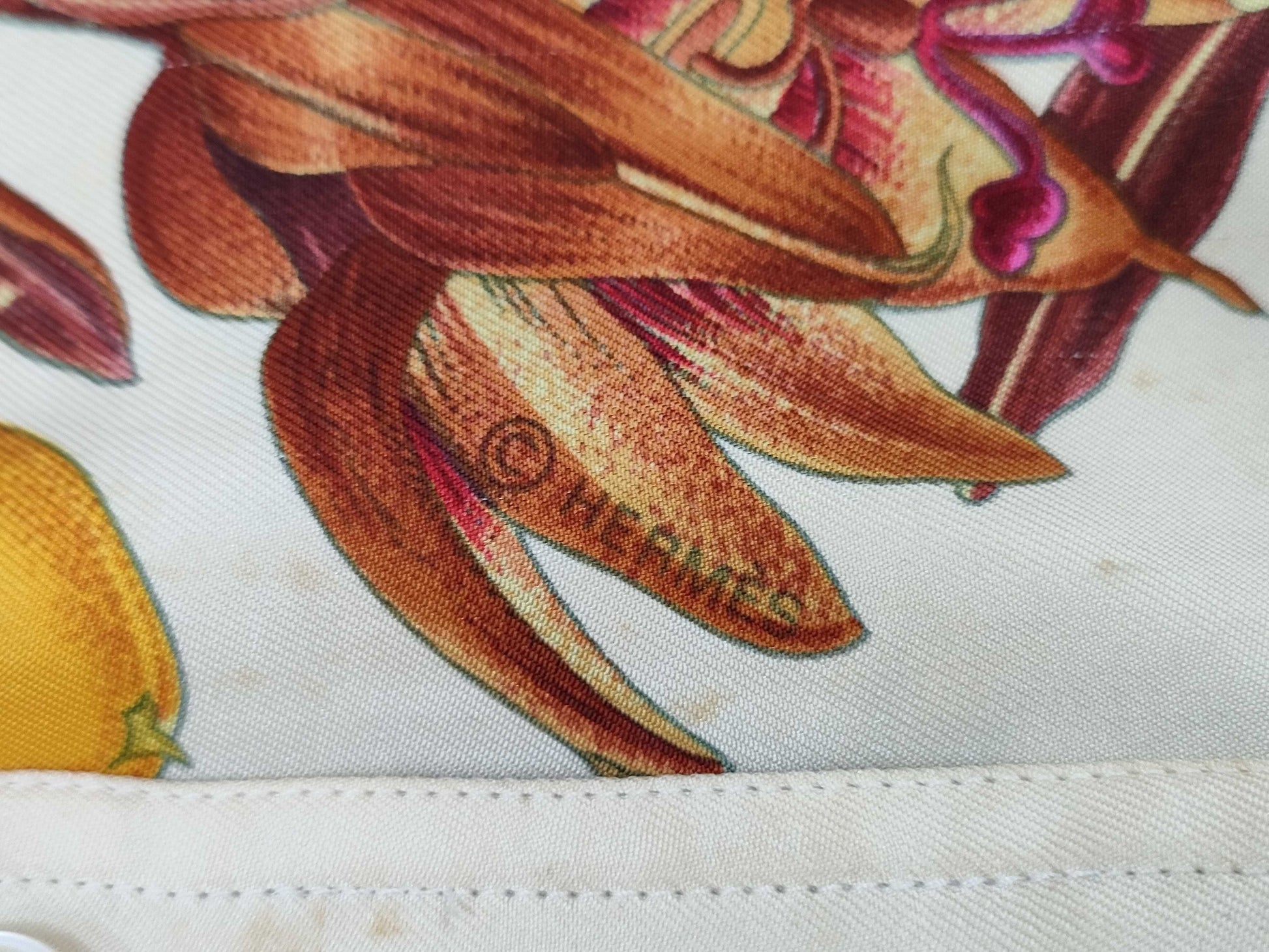HERMES PASSIFLORES Passion Flower Shirt, Size 40