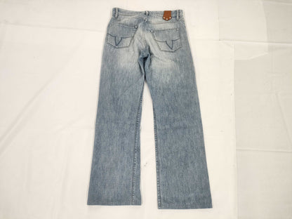 LOUIS VUITTON LOUIS VUITTON Louis Vuitton Buckle Denim Jeans, Size 38, Pants