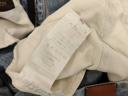 LOUIS VUITTON LOUIS VUITTON Louis Vuitton Buckle Denim Jeans, Size 38, Pants