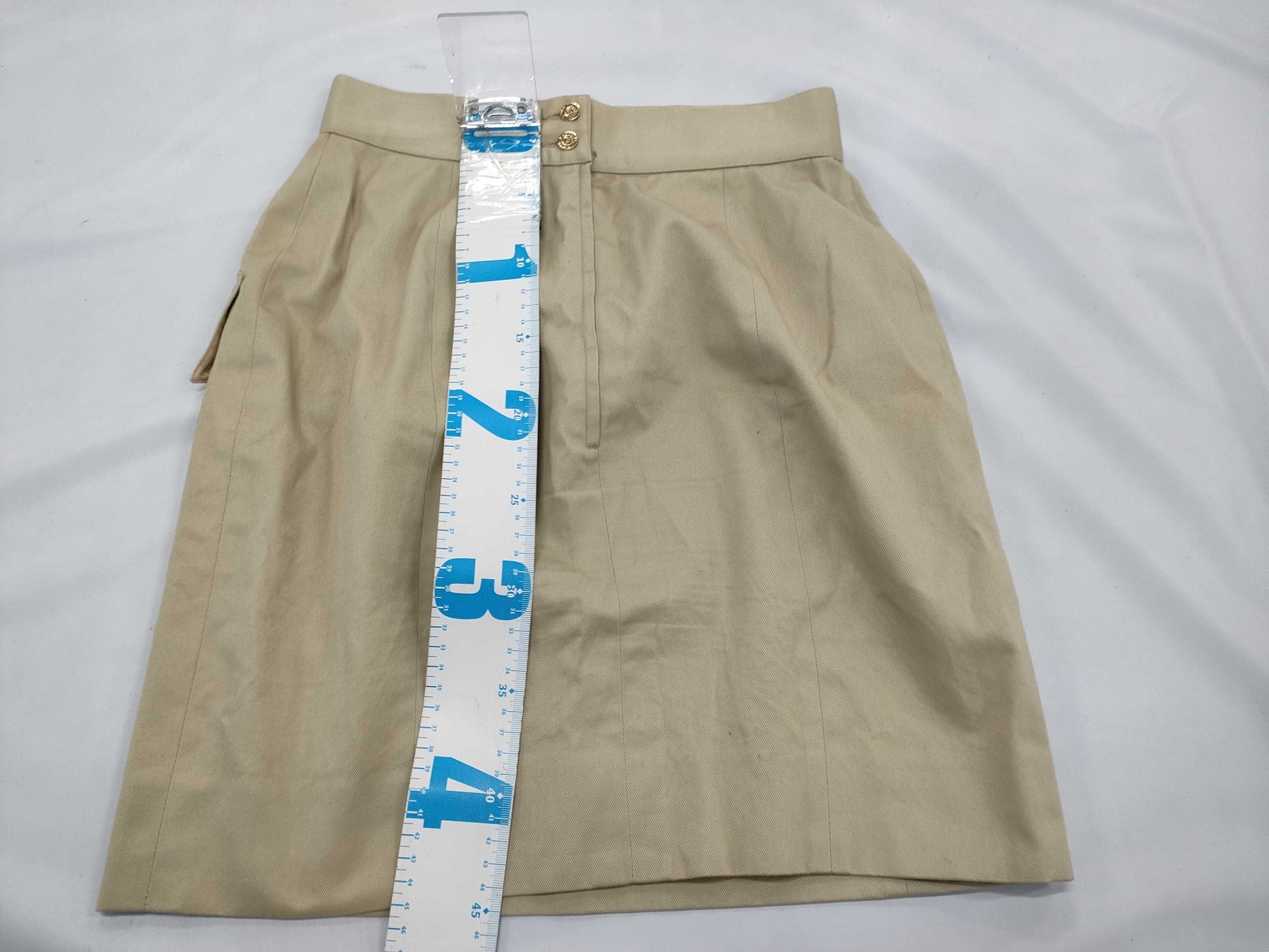 CHANEL CHANEL Logo Button Skirt Size 36 