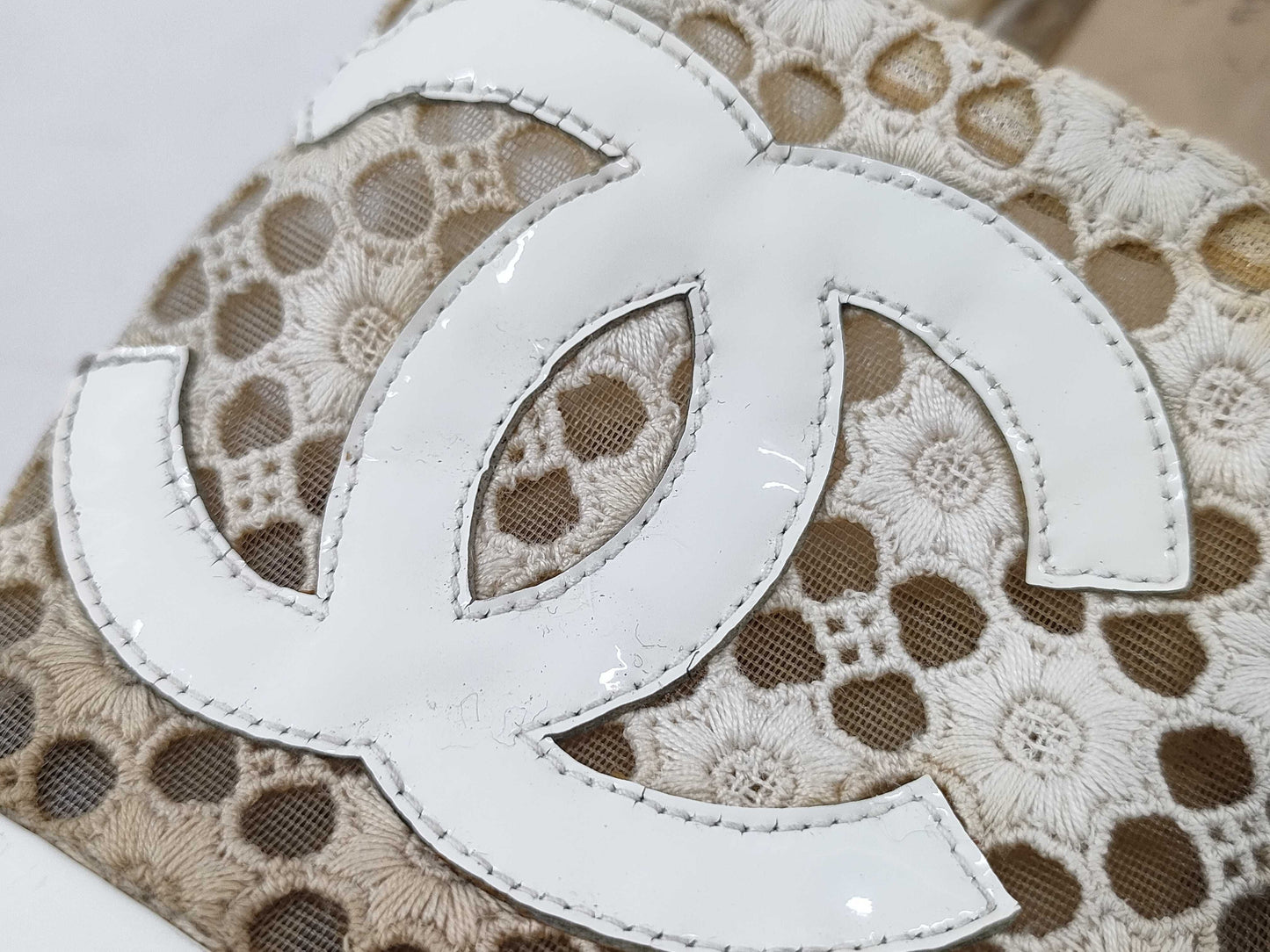CHANEL Coco Mark Espadrille Sandals Size 37 Sandals