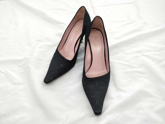 LOUIS VUITTON LOUIS VUITTON Louis Vuitton Monogram Mini Heel Pumps Size 35