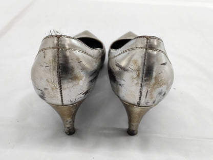 LOUIS VUITTON LOUIS VUITTON Louis Vuitton Punching Logo Heel Pumps Size 35