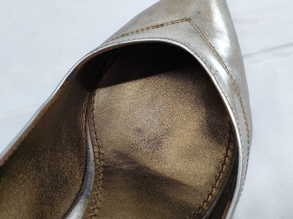 LOUIS VUITTON LOUIS VUITTON Louis Vuitton Punching Logo Heel Pumps Size 35