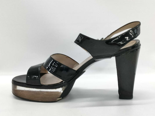 CHANEL CHANEL Clear Heel Sandals Size 37 1/2