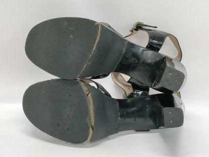 CHANEL CHANEL Clear Heel Sandals Size 37 1/2