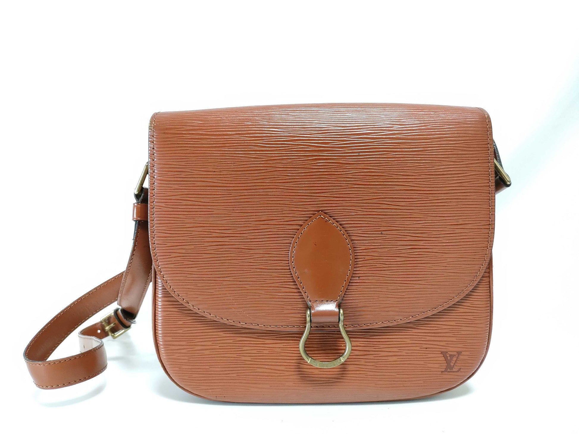 LOUIS VUITTON M52193 Epi Leather Brown Shoulder Bag