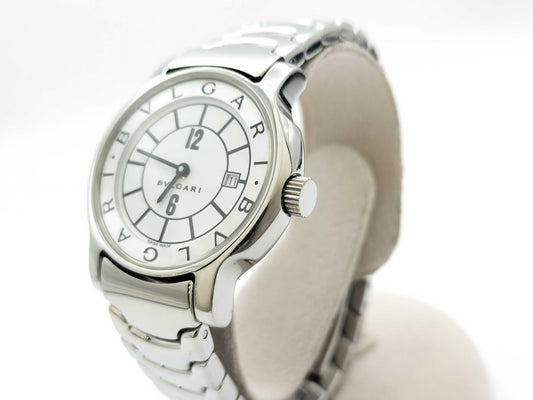 BVLGARI ST29ST D58443 White Dial Quartz Women's Watch
