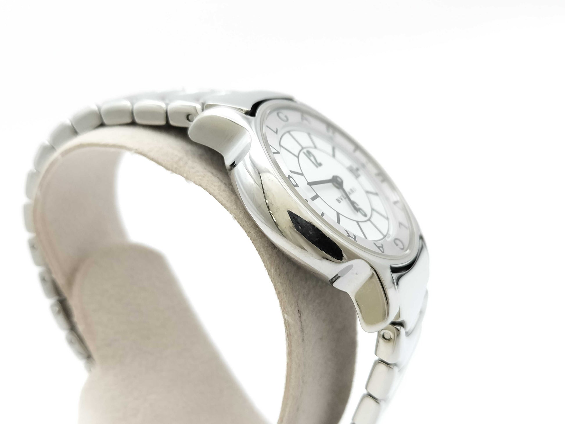 BVLGARI ST29ST D58443 White Dial Quartz Women's Watch