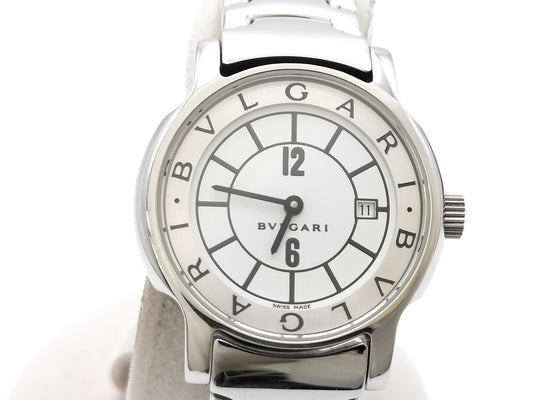 BVLGARI ST29ST D58443 White Dial Quartz Women's Watch