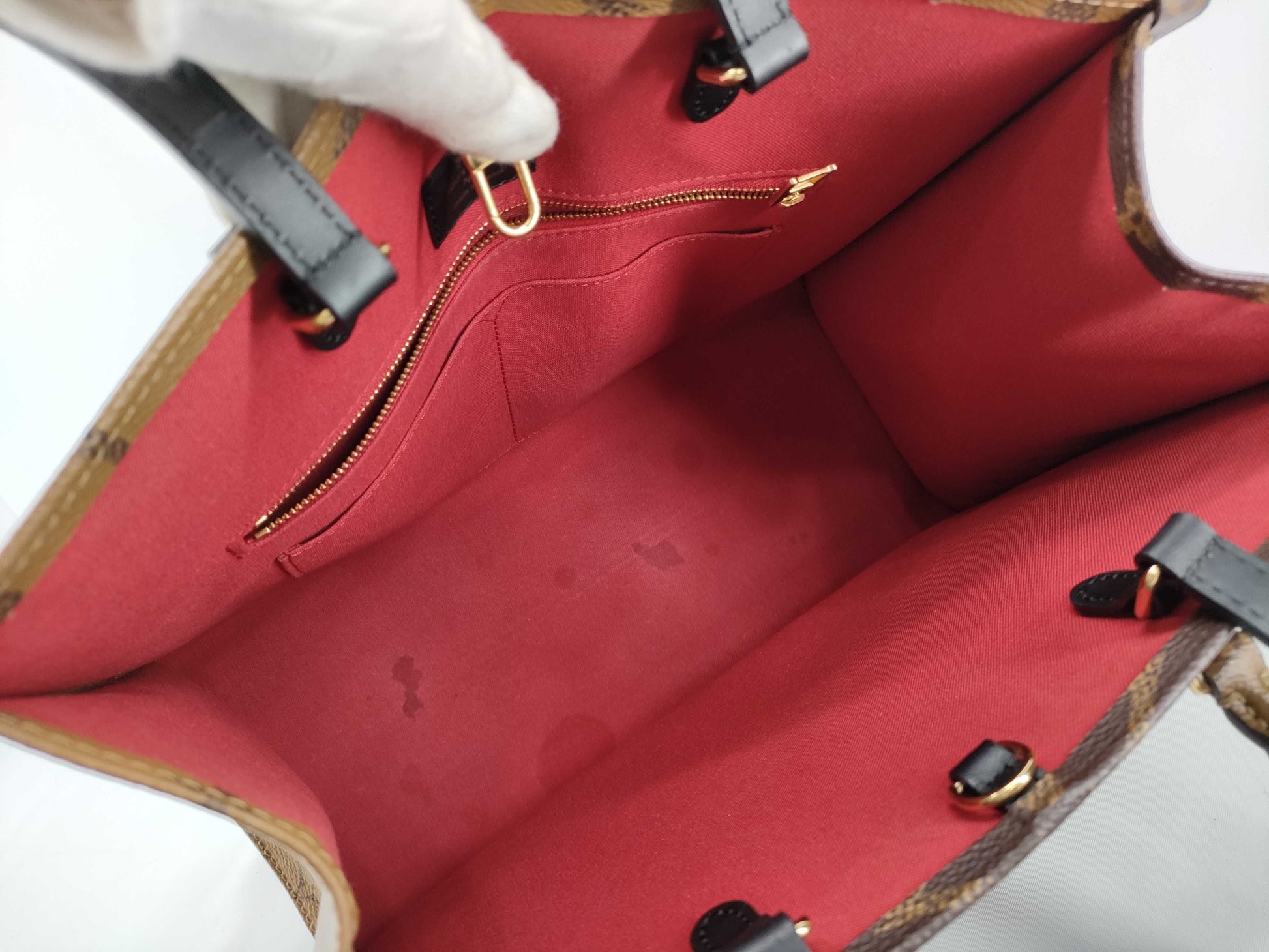 LOUIS VUITTON M45321 Monogram Louis Vuitton Giant On-the-Go MM Tote Bag with IC Tag and G Hardware