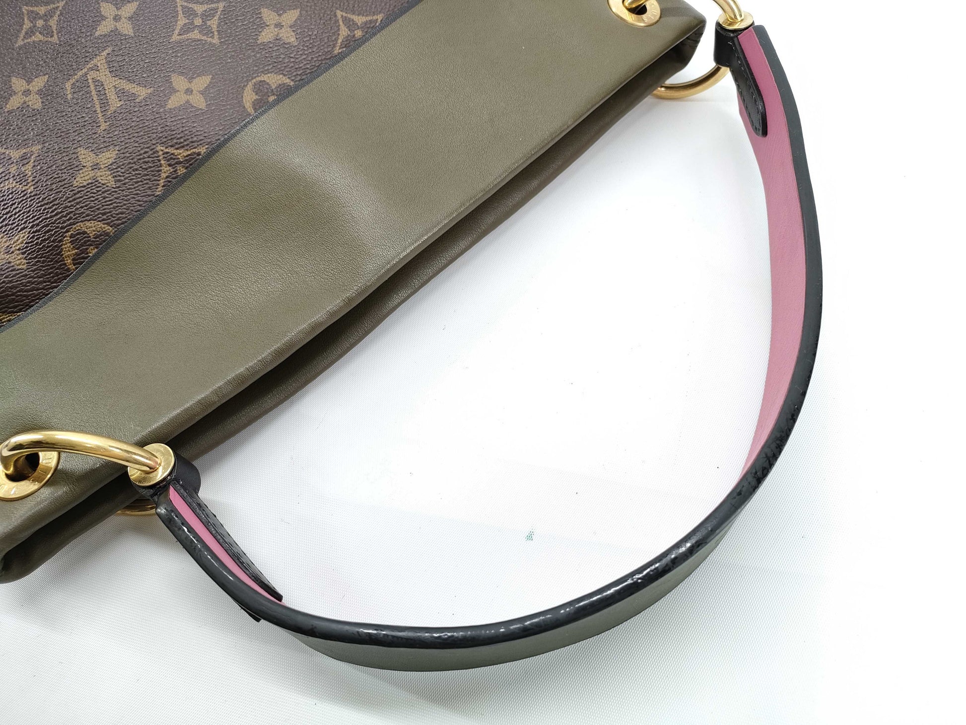 LOUIS VUITTON M43159 Monogram Louis Vuitton Tuileries Besace Khaki/Pink Shoulder Bag with G Hardware CA5106 Shoulder Bag