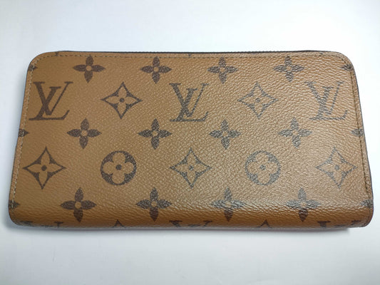 LOUIS VUITTON M82444 Louis Vuitton Monogram Reverse Zippy Wallet with IC Tag and G Hardware