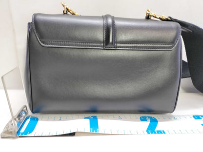 CELINE Teen Soft 16 Seize Shoulder Bag in Black. Includes dust bag and shoulder strap.