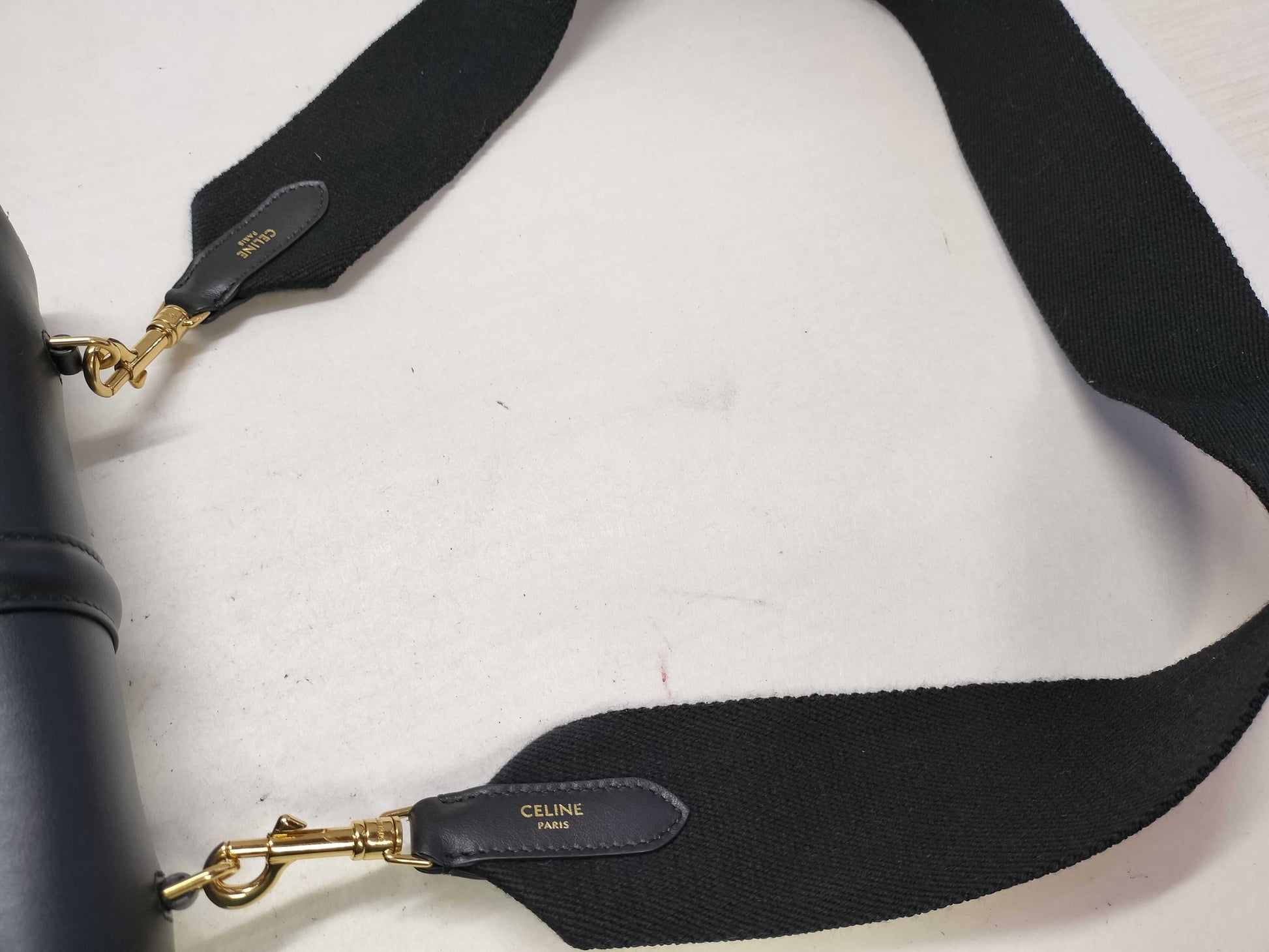 CELINE Teen Soft 16 Seize Shoulder Bag in Black. Includes dust bag and shoulder strap.