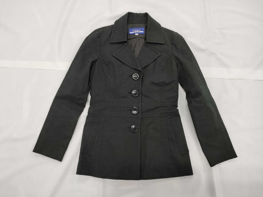 BURBERRY Burberry Long Coat Size 38 Outerwear Black Coat