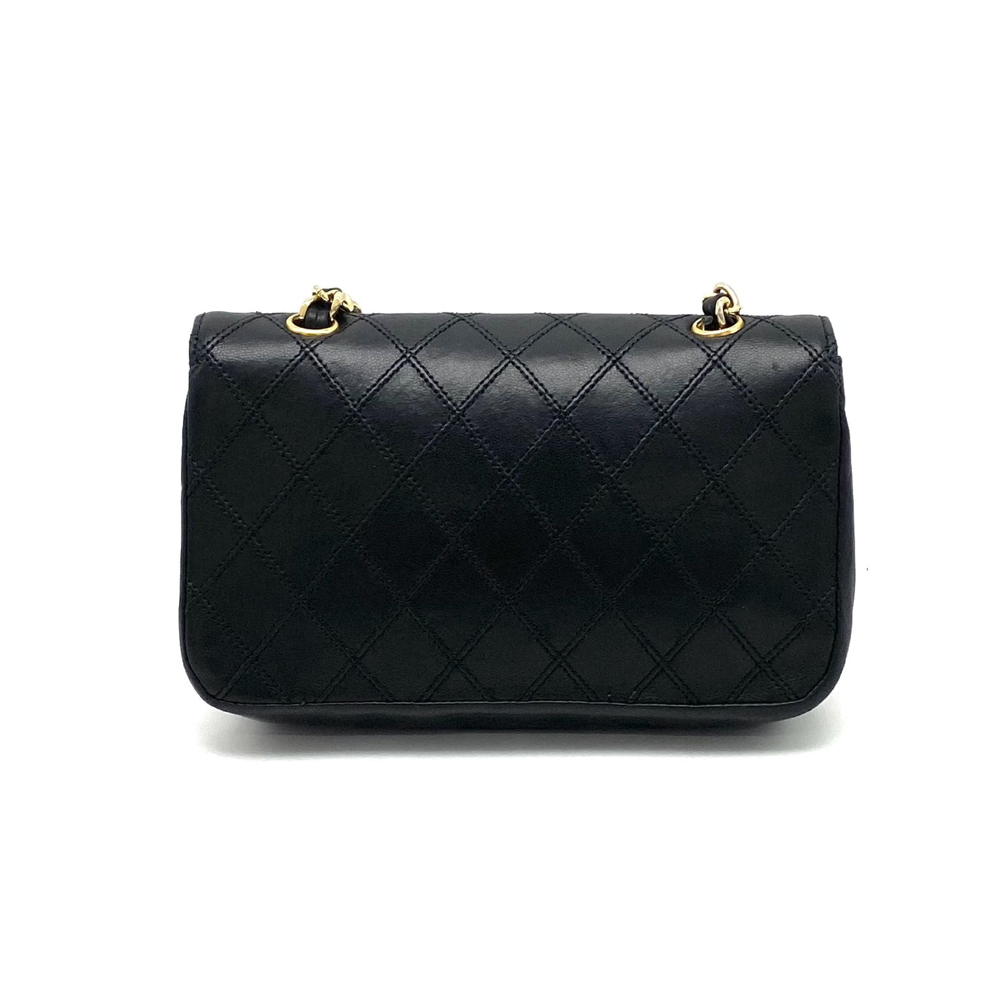 CHANEL CHANEL Bicolor Push Lock Large Coco Mark Leather Chain Shoulder Bag