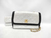 CHANEL Matelasse Turnlock Coco Mark Two-Tone Lambskin Chain Shoulder Bag with Pouch