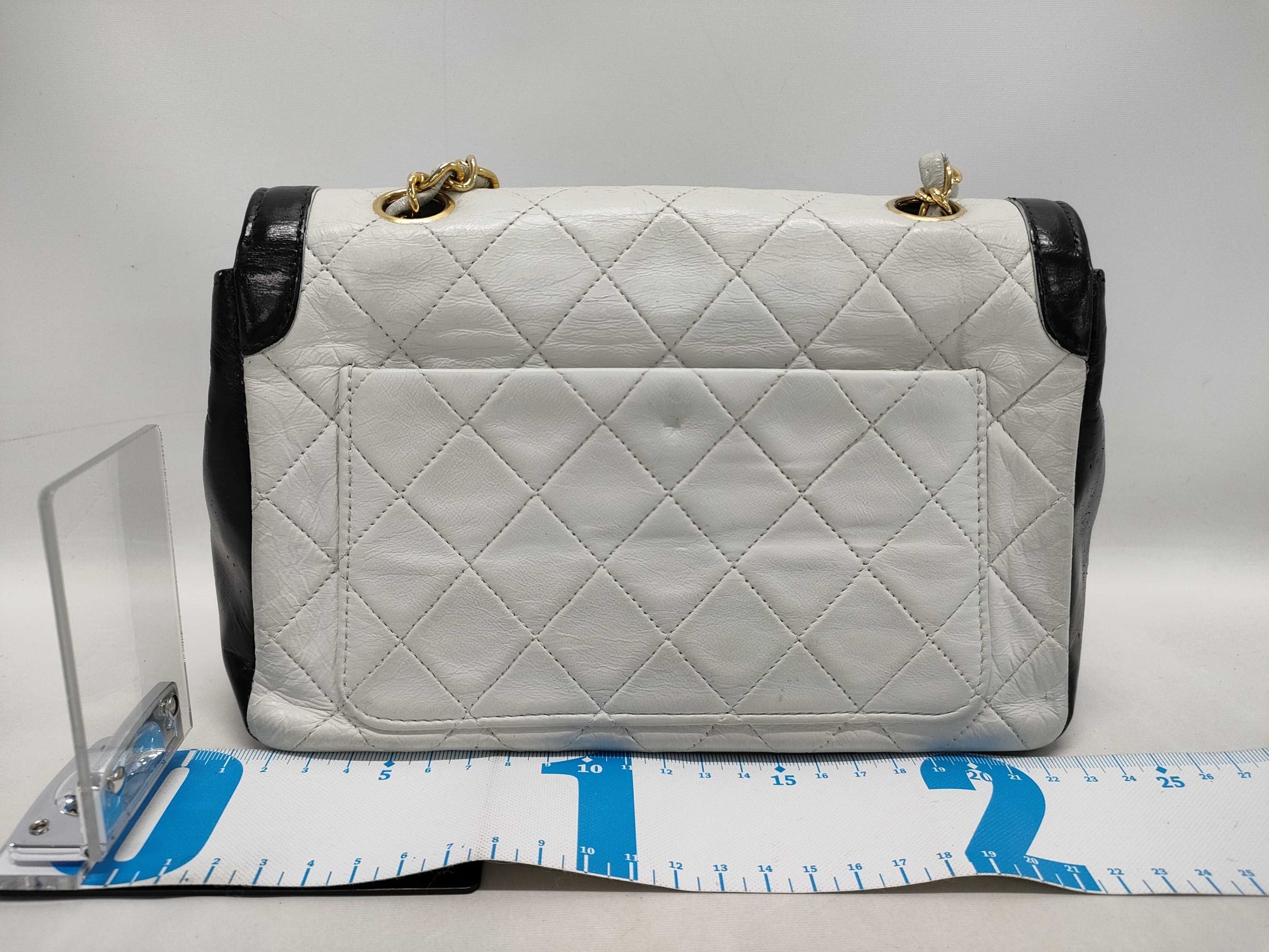 CHANEL Matelasse Turnlock Coco Mark Two-Tone Lambskin Chain Shoulder Bag with Pouch