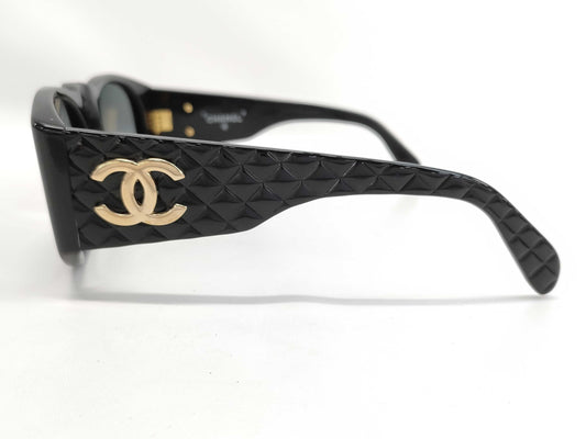  CHANEL CHANEL Matelasse Sunglasses Black Sunglasses/Eyeglasses