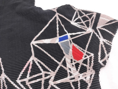 ISSEY MIYAKE ISSEY MIYAKE patterned cut and sew top