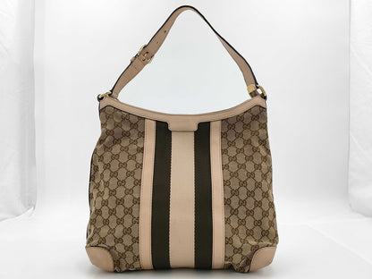 GUCCI GG Canvas Ophidia Leather x Canvas 257084 Handbag