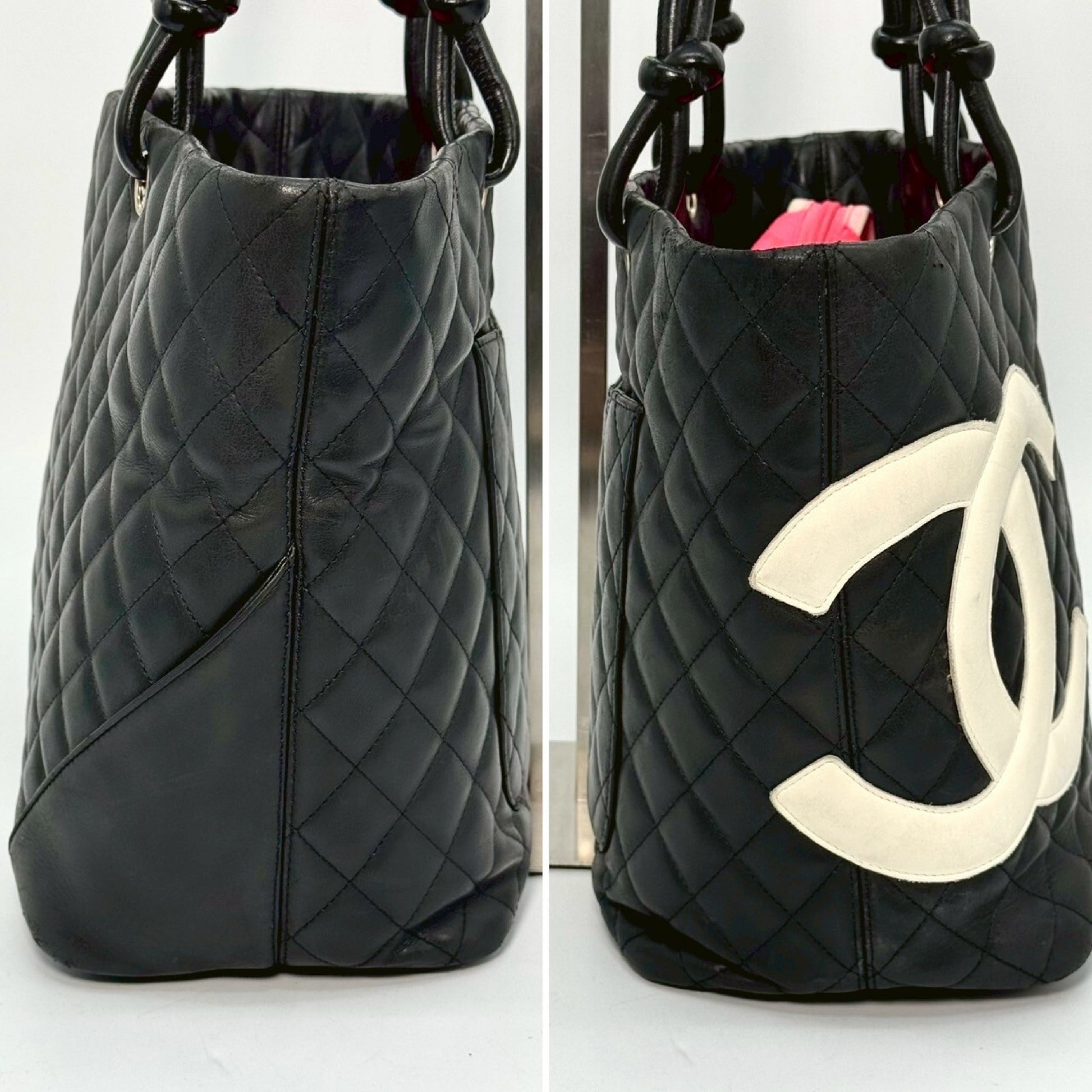 CHANEL Cambon Large Tote Bag, Black, No Serial Number Seal