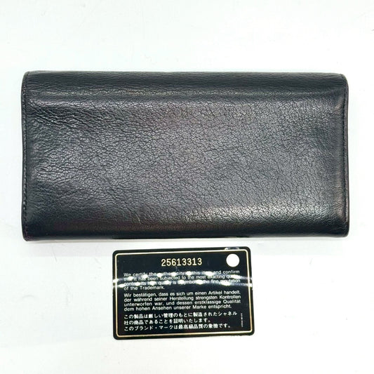 CHANEL Bi-fold Long Wallet, Black, Black/Red, with Guarantee Card, 25613313 Wallet