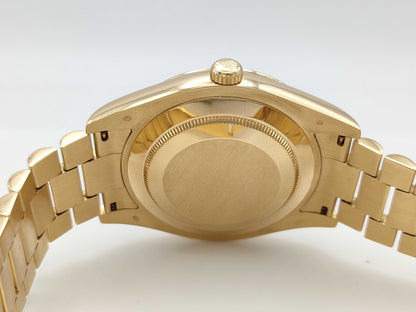 ROLEX Day-Date 218238BG 0P4854D4 2P Ruby Champagne Dial Men's Watch