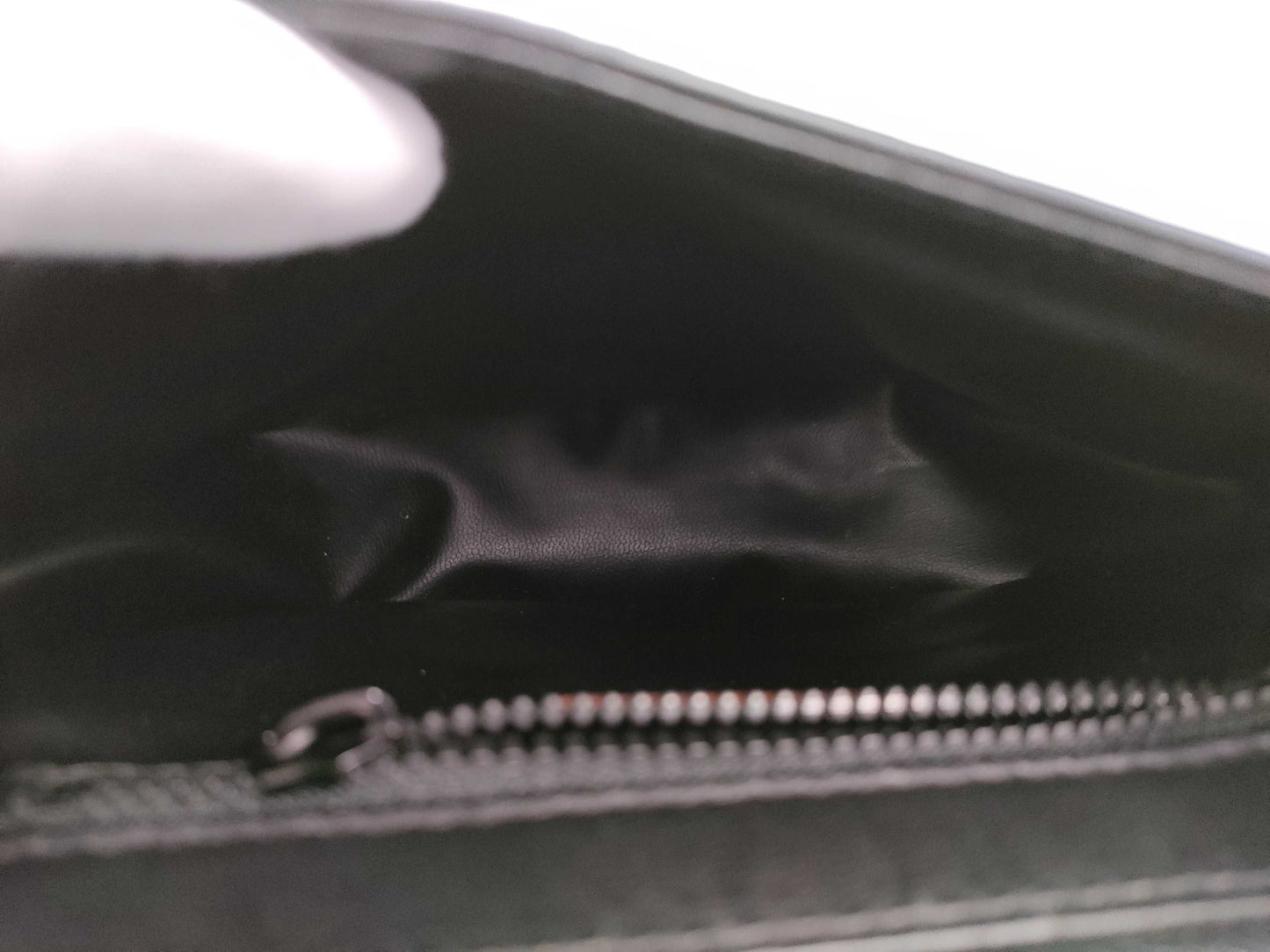 CELINE Triomphe Shoulder Bag in Black Leather