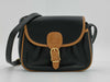 CELINE Triomphe Shoulder Bag in Black Leather