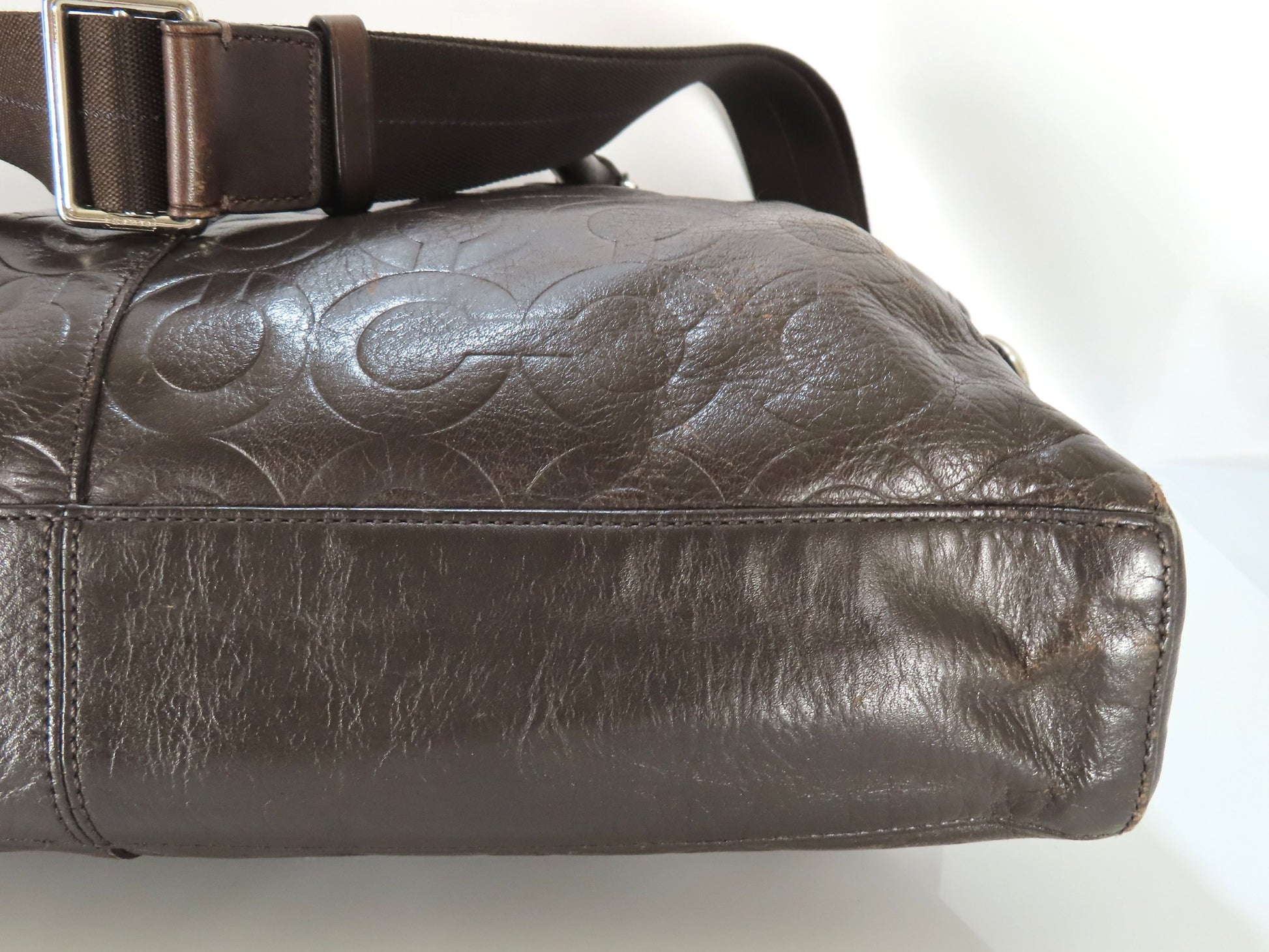 COACH leather tote handbag