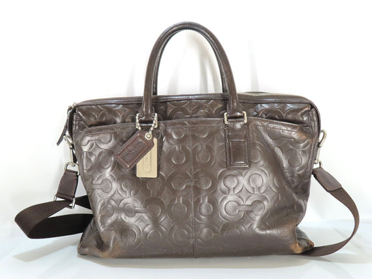COACH leather tote handbag