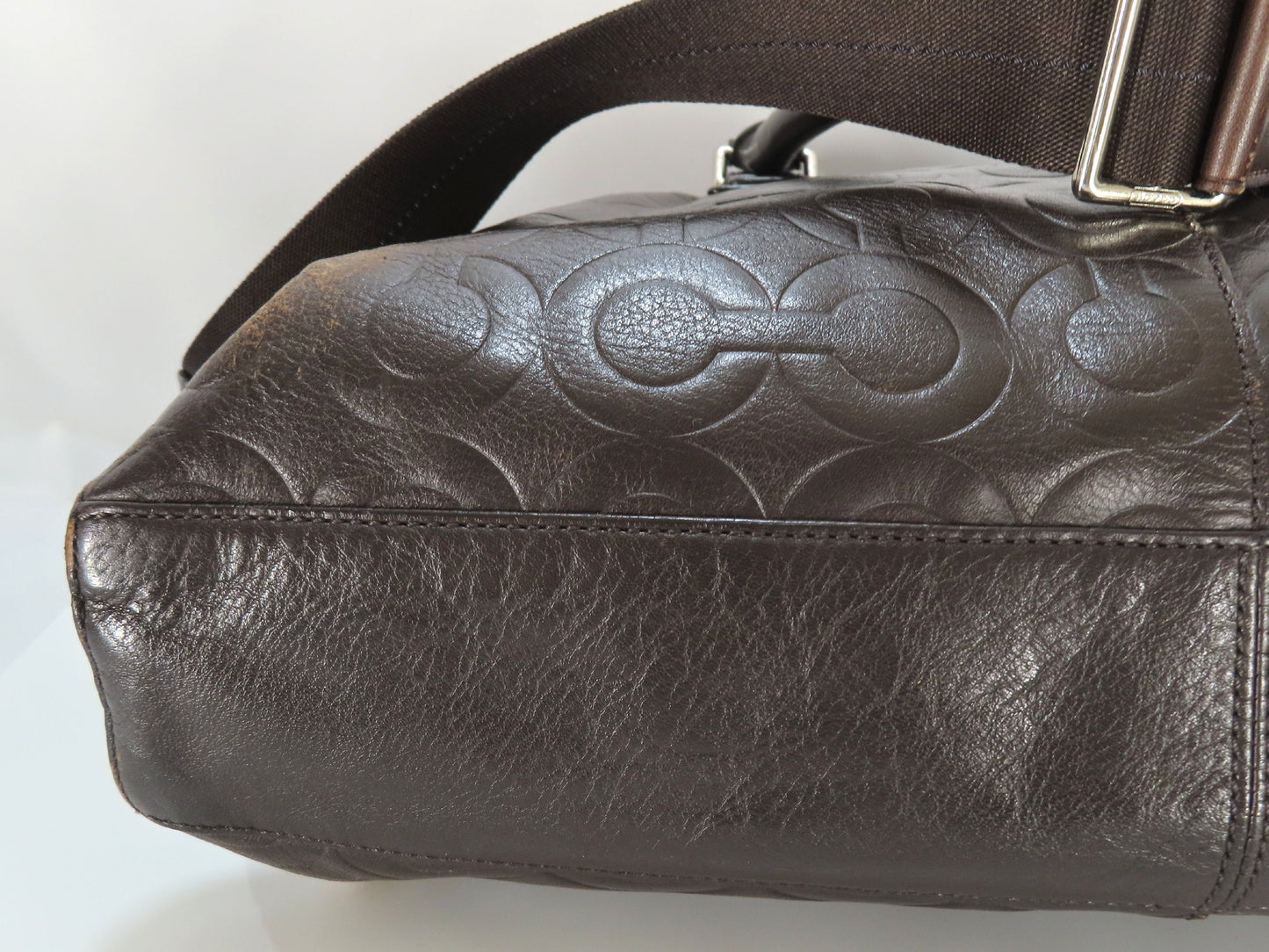 COACH leather tote handbag