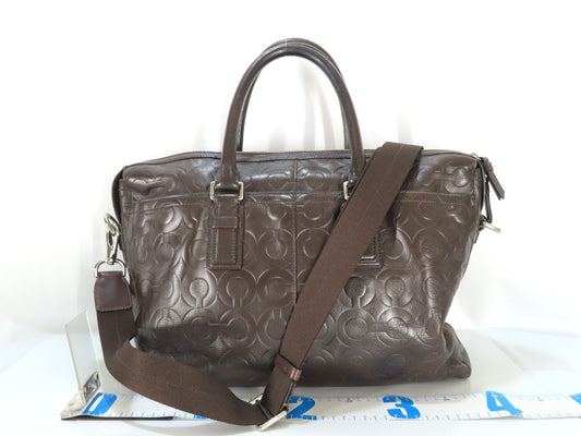 COACH leather tote handbag