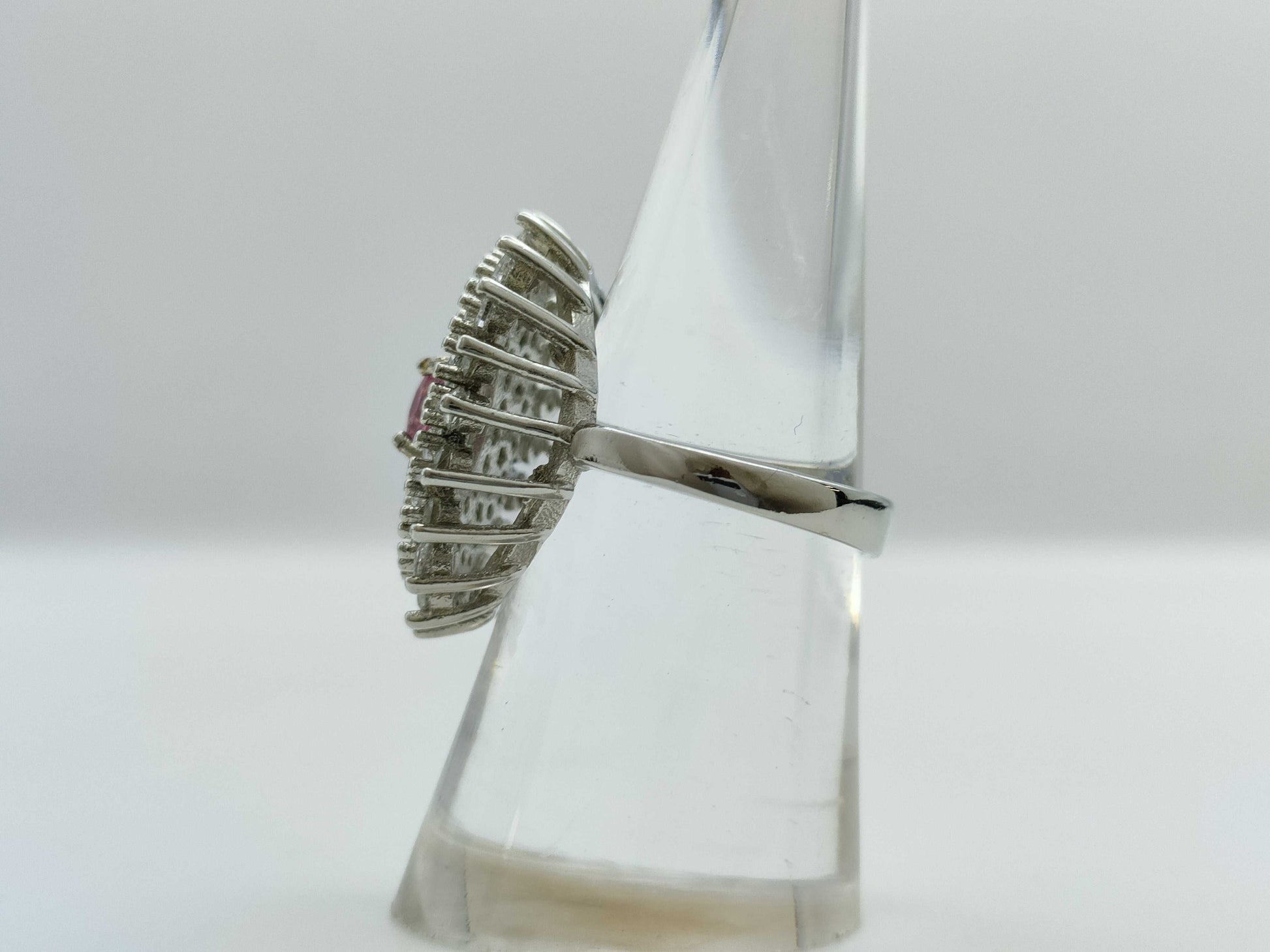 R0.62ct Clear Stone SV925 5.4g Ring 