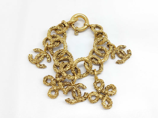 CHANEL CHANEL Lava Coco Mark Bracelet 93A Gold Bracelet/Bangle