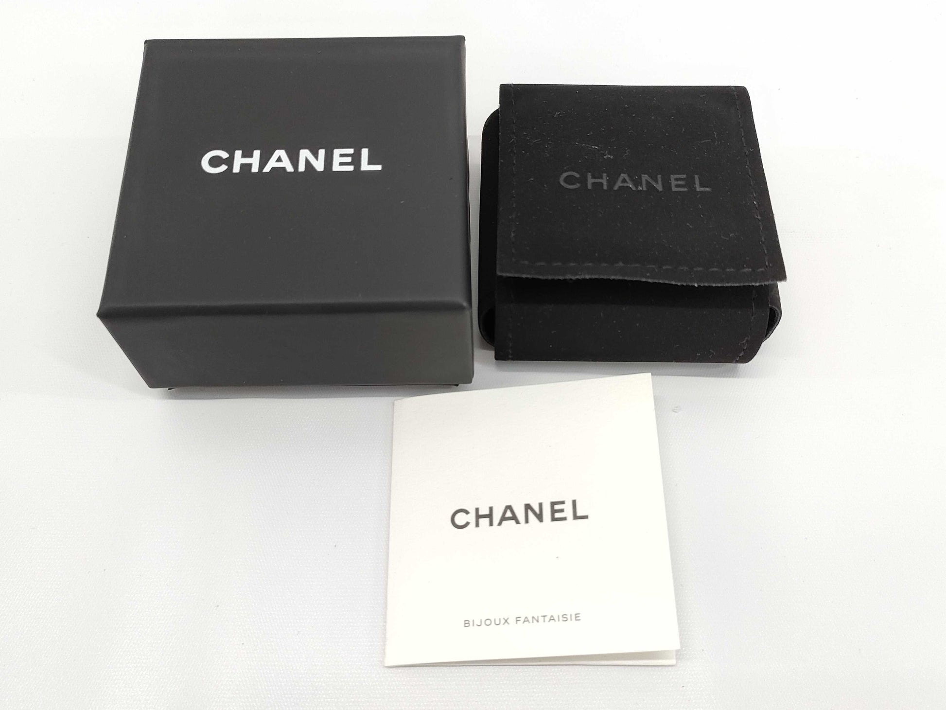 CHANEL Cruise Line F25C Earrings, Unused, Size S, Coco Mark, Rhinestones, White, Box Included
