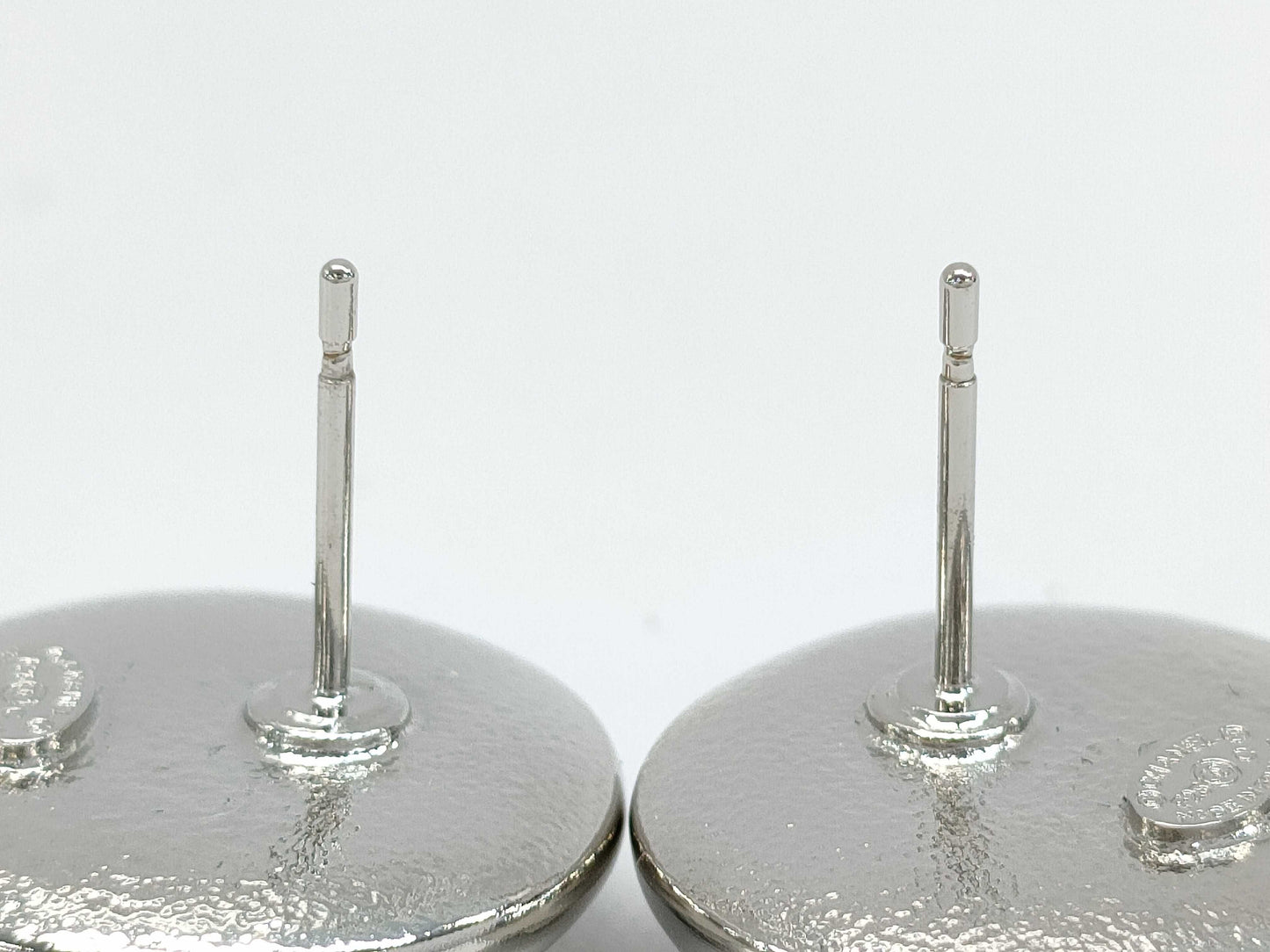 CHANEL Cruise Line F25C Earrings, Unused, Size S, Coco Mark, Rhinestones, White, Box Included