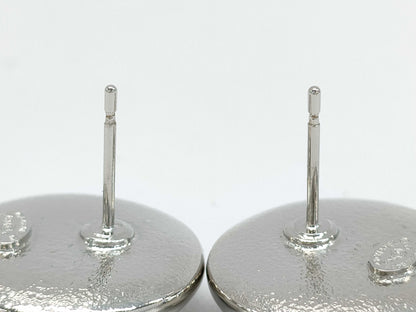 CHANEL Cruise Line F25C Earrings, Unused, Size S, Coco Mark, Rhinestones, White, Box Included