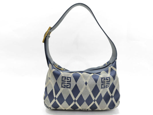 GIVENCHY GIVENCHY logo leather handbag with gold hardware