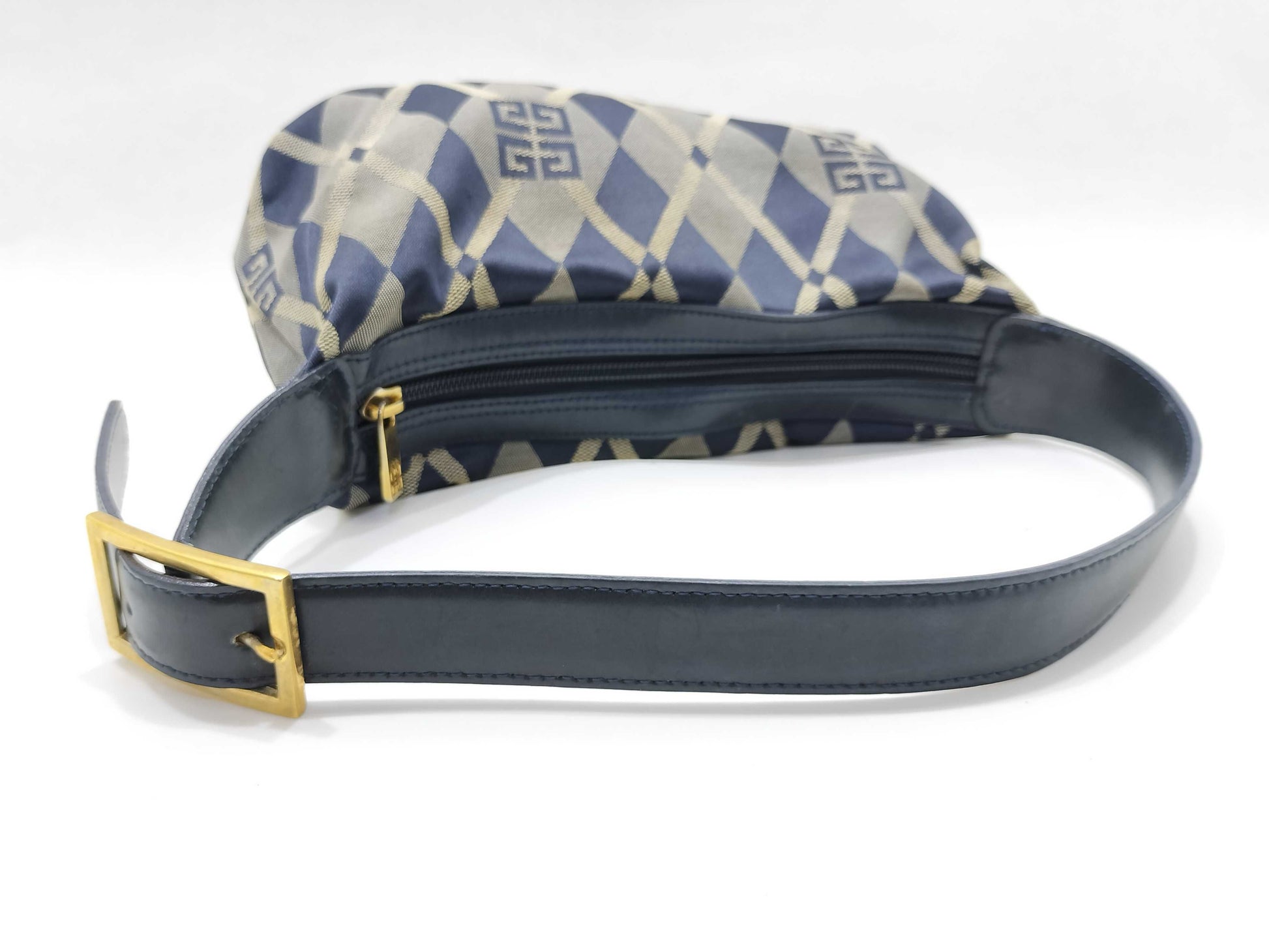 GIVENCHY GIVENCHY logo leather handbag with gold hardware