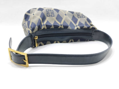 GIVENCHY GIVENCHY logo leather handbag with gold hardware