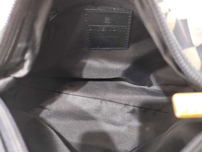 GIVENCHY GIVENCHY logo leather handbag with gold hardware