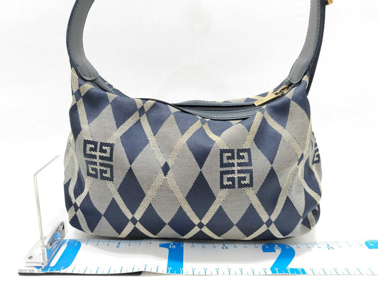 GIVENCHY GIVENCHY logo leather handbag with gold hardware