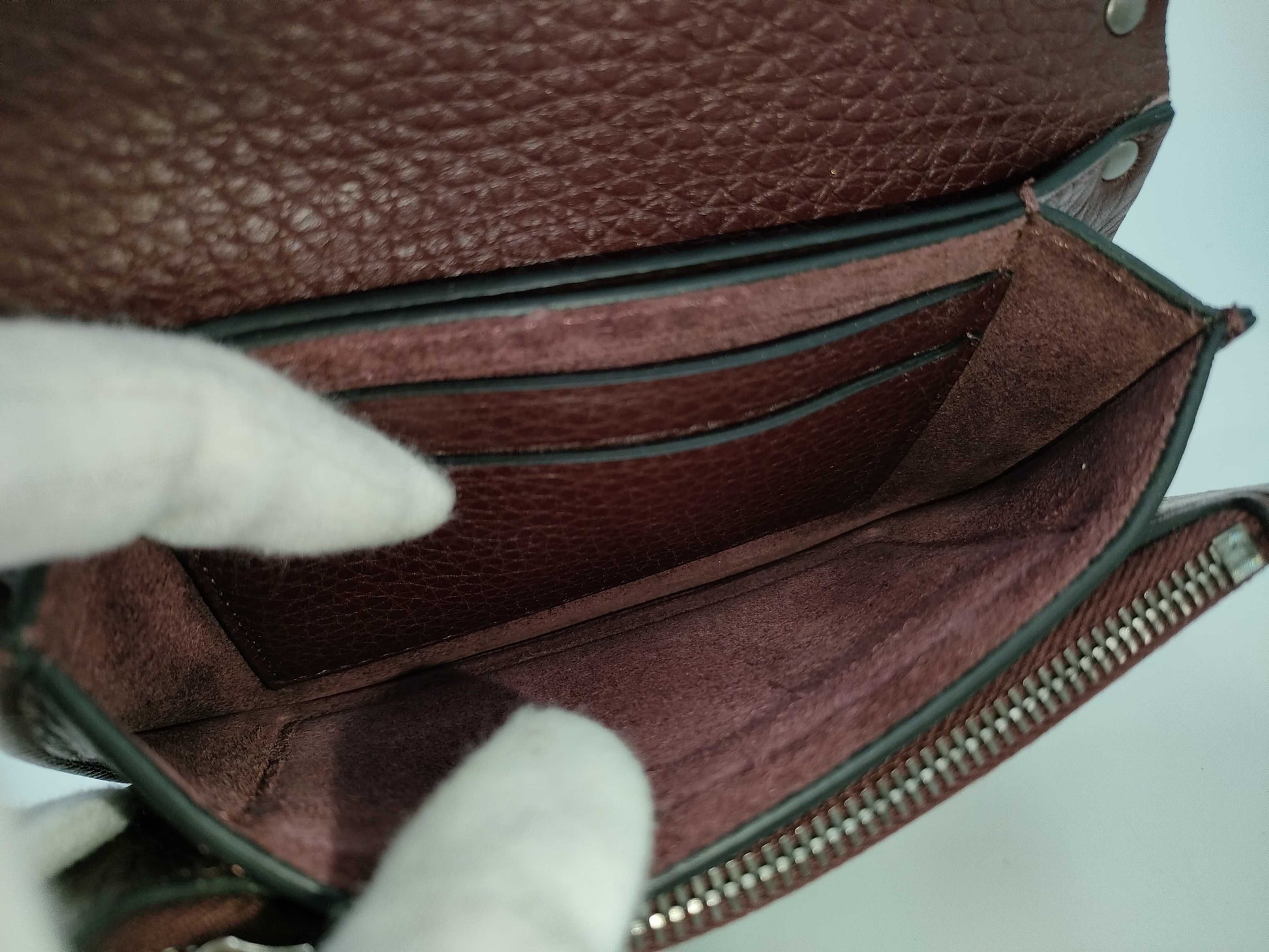 VALENTINO Bordeaux shoulder bag